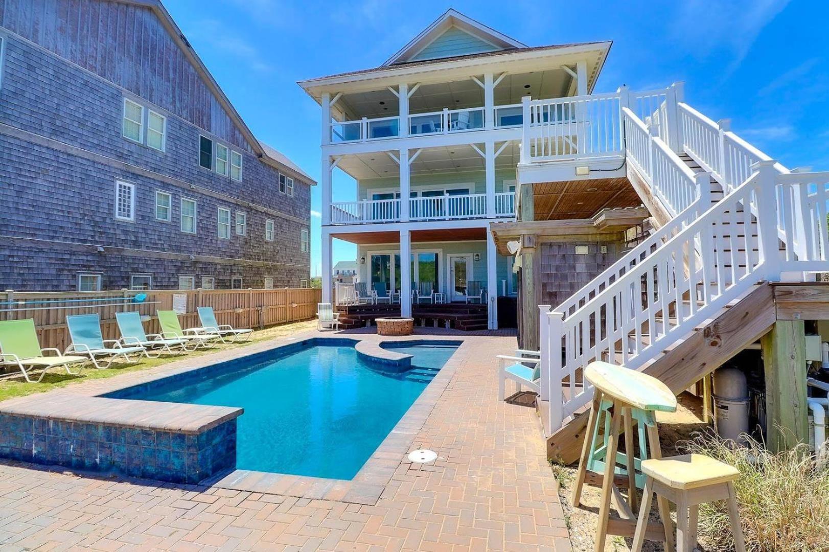 ナグス・ヘッド 6007 Happy Sol Oceanfront Heatable Poolヴィラ エクステリア 写真