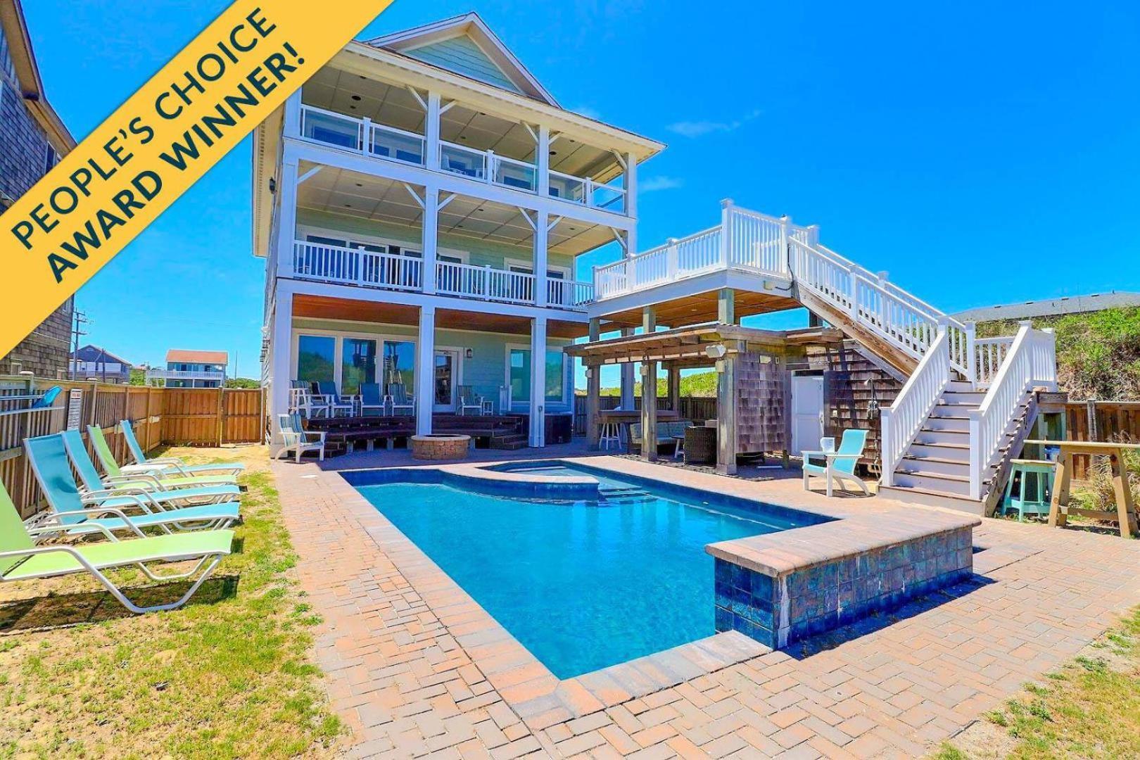 ナグス・ヘッド 6007 Happy Sol Oceanfront Heatable Poolヴィラ エクステリア 写真